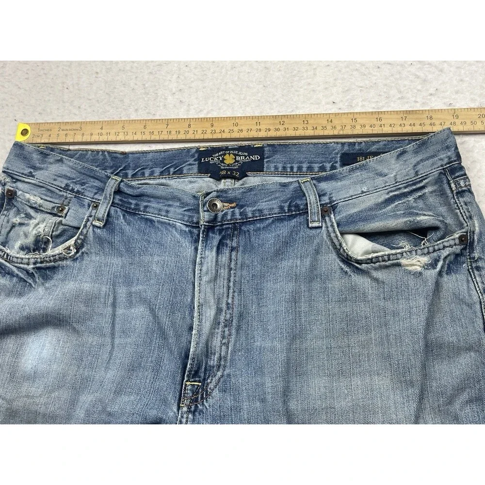 Lucky Brand 181 Men’s 38x32 Dungarees Relaxed Straight Fit Denim Jeans